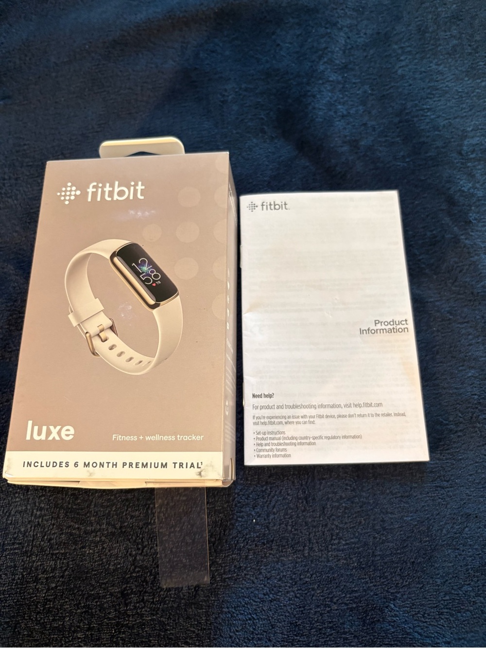 fitbit Luxe Fitness & Wellness Tracker - Cream Band - Picture 2 of 6